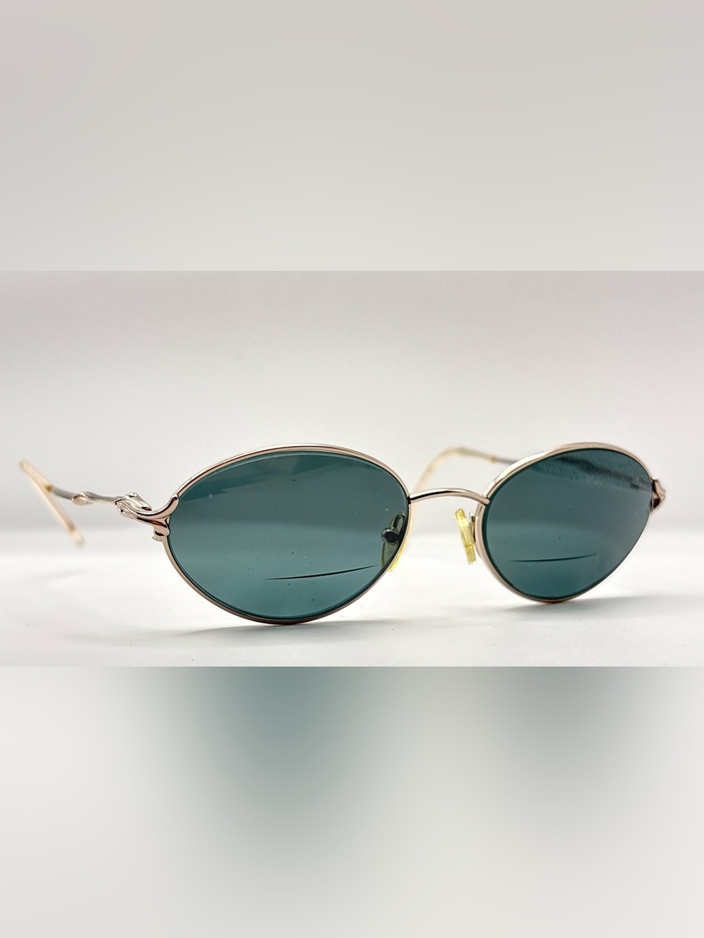 Gold Oval Sunglasses Frames Only